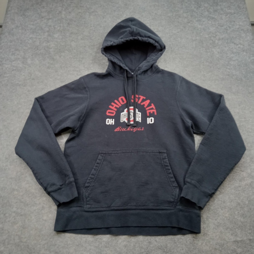 Ohio State Buckeyes Sweatshirt Hoodie Mens Small Black NCAA Football Pullover